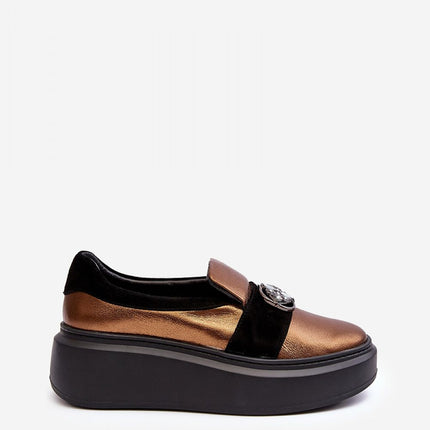 Women's Leather Low Shoes Step in style