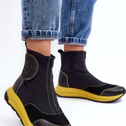 Women's Leather Sport boots Step in style