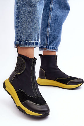 Women's Leather Sport boots Step in style