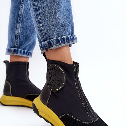 Women's Leather Sport boots Step in style