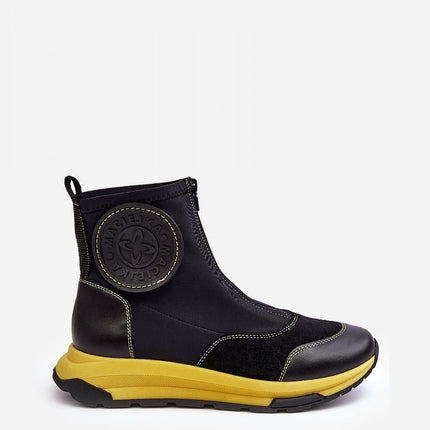 Women's Leather Sport boots Step in style