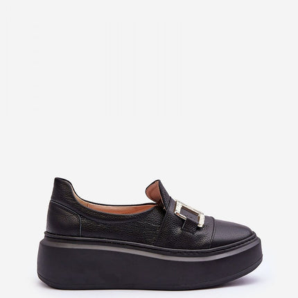 Women's Low Leather Shoes Step in style