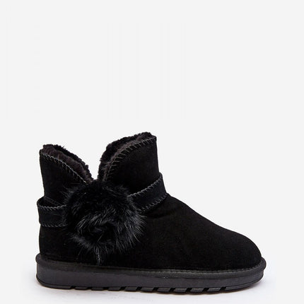 Women's Leather Snow boots Step in style