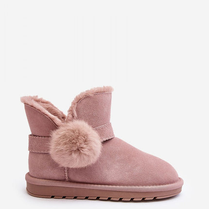 Women's Leather Snow boots Step in style