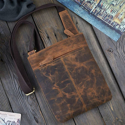 Natural leather bag Galanter