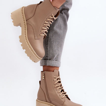 Women's Leather Bootie Step in style