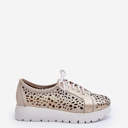 Women's Leather Low Shoes Step in style