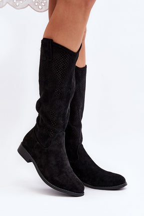 Women's Open-work Boots Step in style