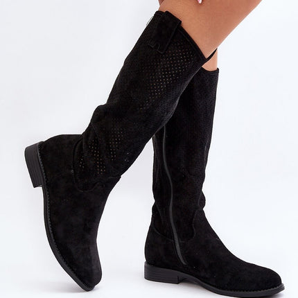 Women's Open-work Boots Step in style