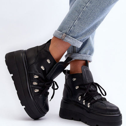 Women's Leather Sport Shoes Step in style