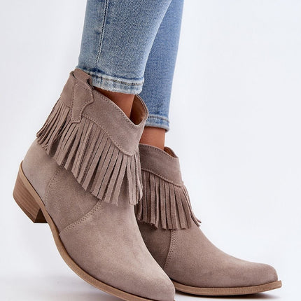 Women's Leather Heel boots Step in style