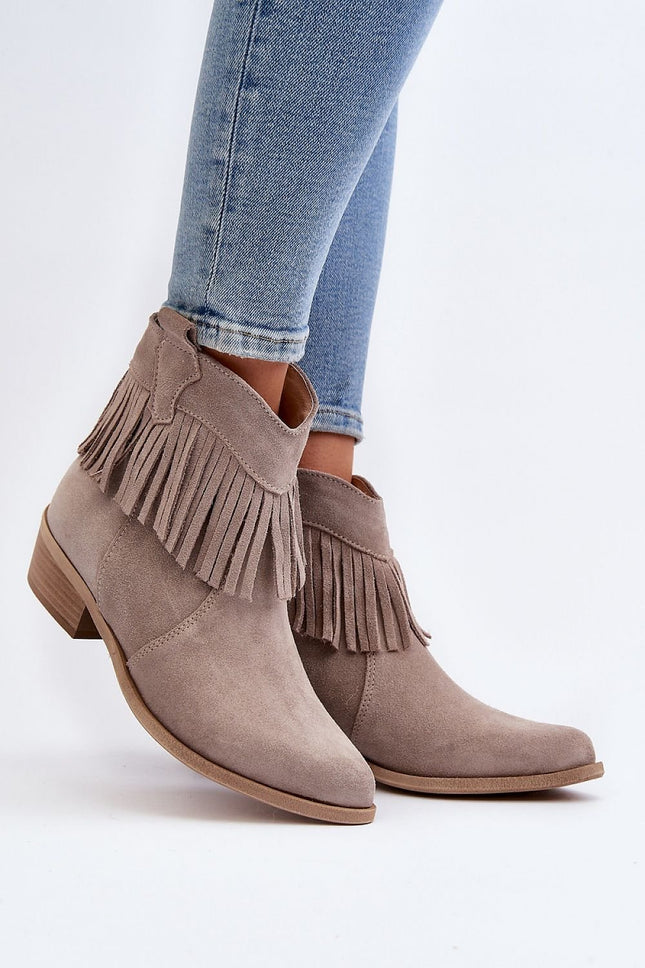 Women's Leather Heel boots Step in style