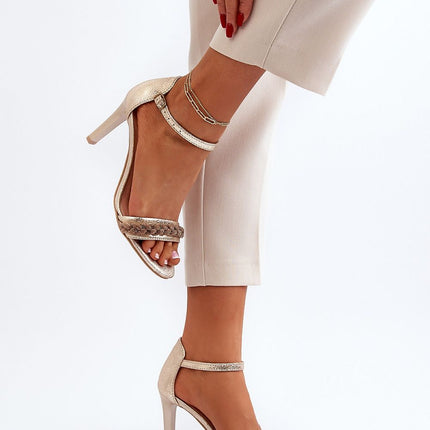 Women's Leather Heel sandals Step in style