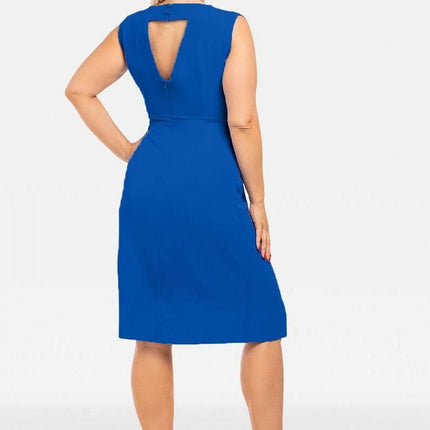 Women's Plus Size Knee-Length Wrap Dress Karko