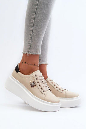 Women's Leather Sport Shoes Step in style