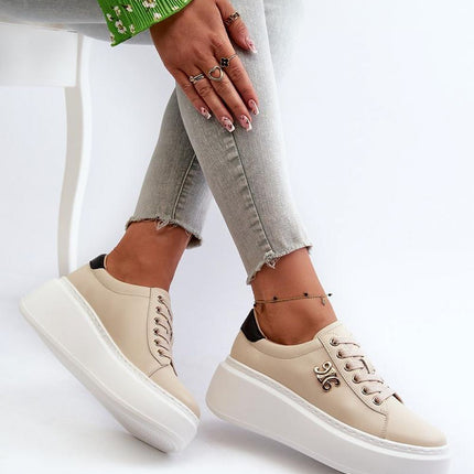 Women's Leather Sport Shoes Step in style