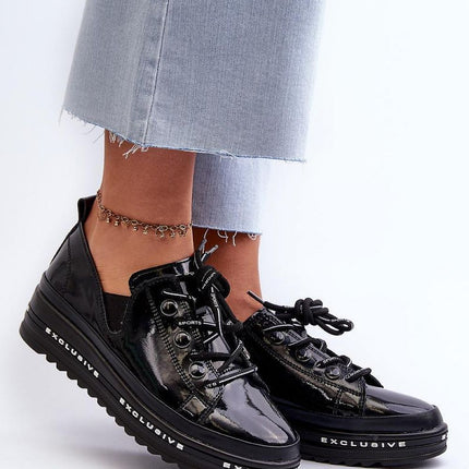 Women's Leather Low Shoes Step in style