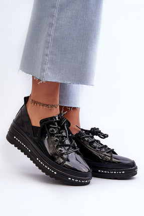 Women's Leather Low Shoes Step in style