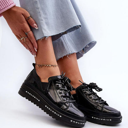 Women's Leather Low Shoes Step in style