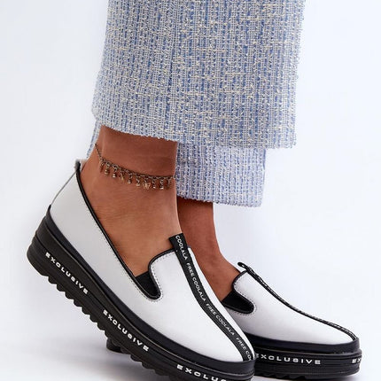 Women's Leather Low Shoes Step in style