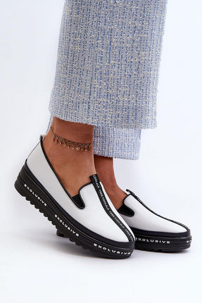 Women's Leather Low Shoes Step in style