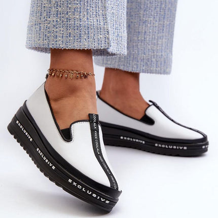 Women's Leather Low Shoes Step in style