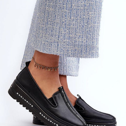 Women's Leather Low Shoes Step in style