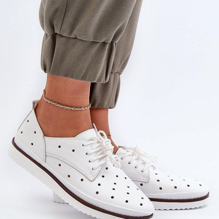 Women's Leather Low Shoes Step in style