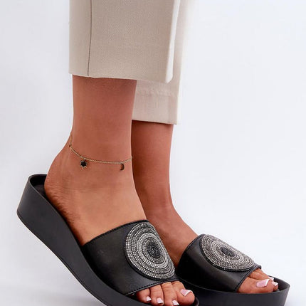 Women's Leather Sliders Step in style