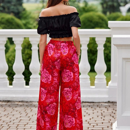 Women's Wide Leg Trousers Roco Fashion