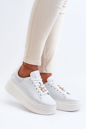 Women's Leather Sport Shoes Step in style