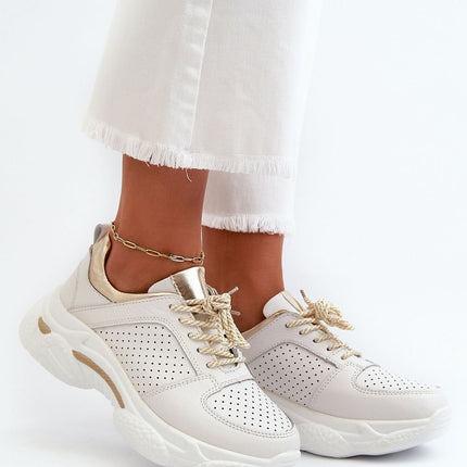 Women's Leather Sport Shoes Step in style