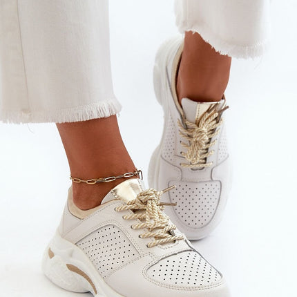 Women's Leather Sport Shoes Step in style