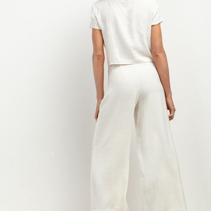 Women's Cropped Wide Leg Trousers Tessita