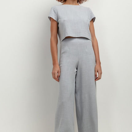 Women's Cropped Wide Leg Trousers Tessita