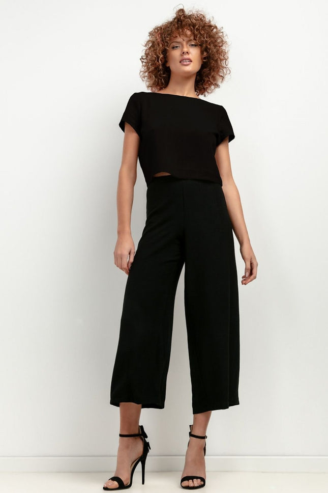 Women's Cropped Wide Leg Trousers Tessita