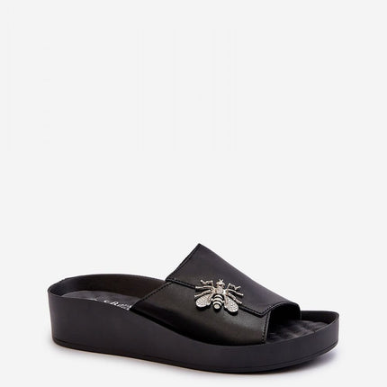 Women's Leather Sliders Step in style