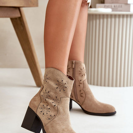 Women's Ankle Heel Boots Step in style