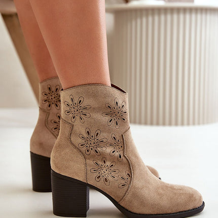 Women's Ankle Heel Boots Step in style