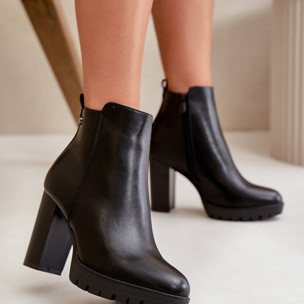 Women's Ankle Heel Boots Step in style