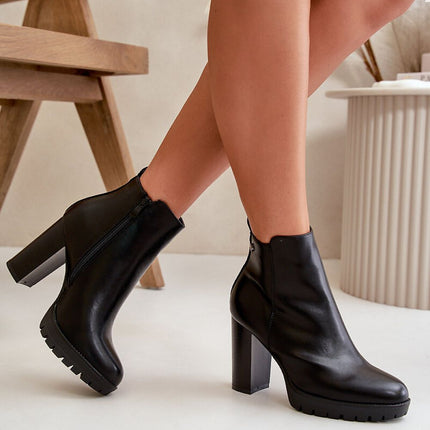 Women's Ankle Heel Boots Step in style