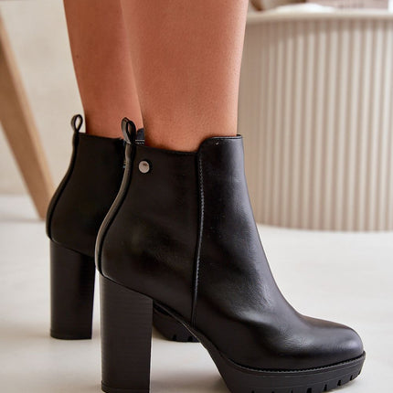 Women's Ankle Heel Boots Step in style