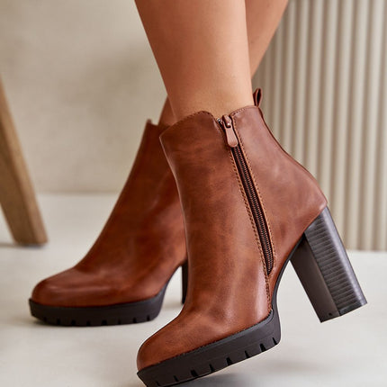 Women's Ankle Heel Boots Step in style