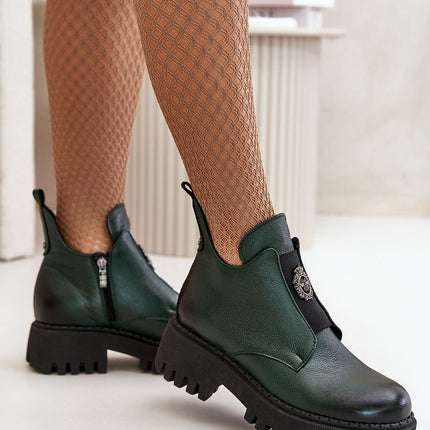 Women's Leather Ankle Boots Step in style