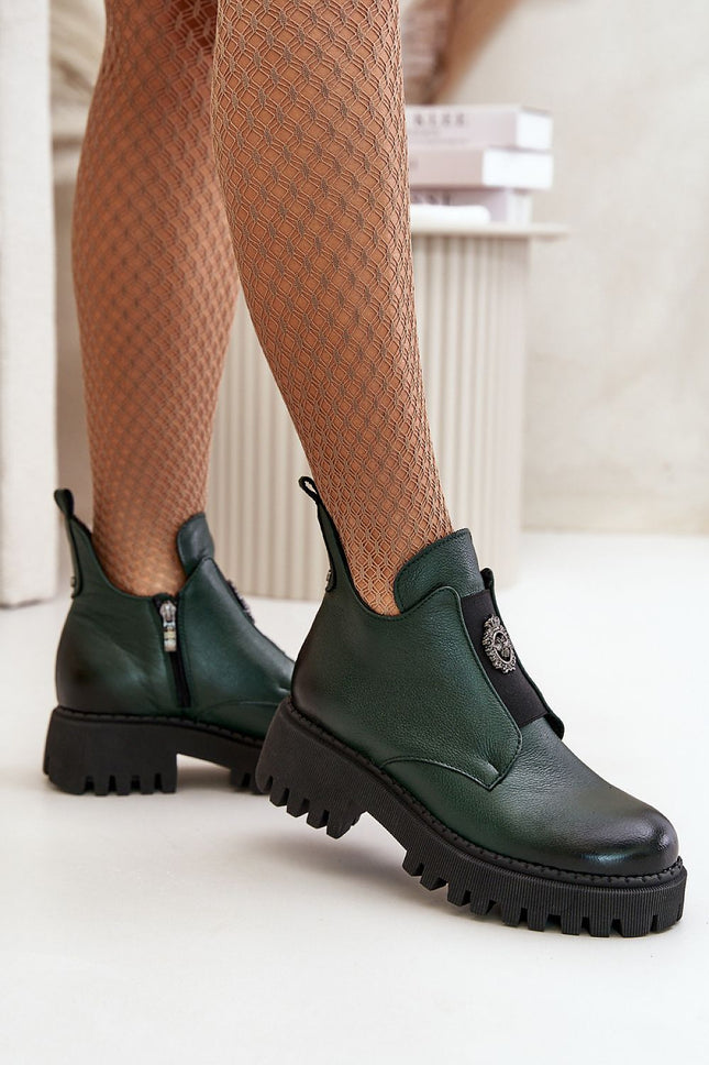 Women's Leather Ankle Boots Step in style