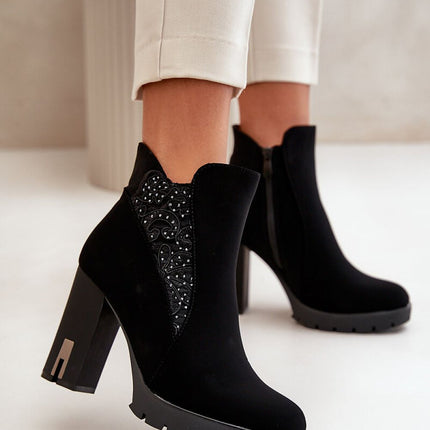 Women's Ankle Heel Boots Step in style