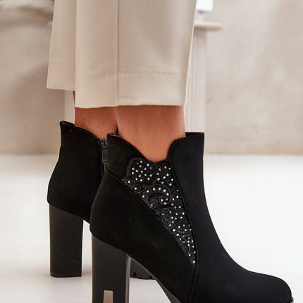 Women's Ankle Heel Boots Step in style