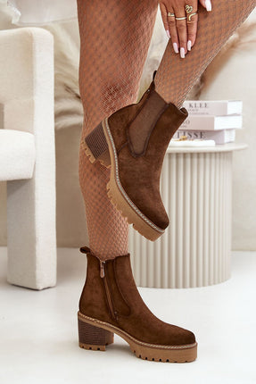 Women's Ankle Heel Boots Step in style