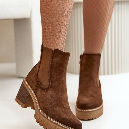 Women's Ankle Heel Boots Step in style