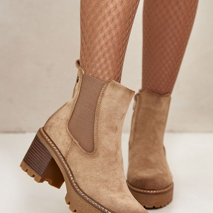 Women's Ankle Heel Boots Step in style